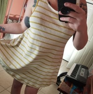 SOLD - We The Free / Free People Striped Tunic Top/Mini Dress z sz M
